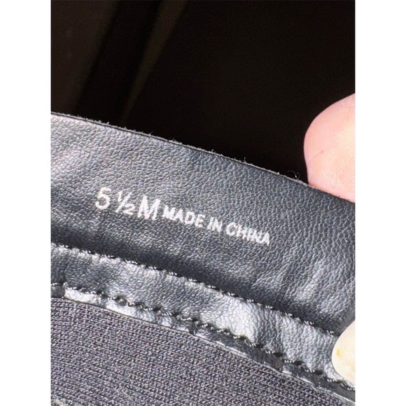 INC Women's Black Lace-Up Suede Boots Size 5.5M Casual Chunky Heel - Picture 4 of 11